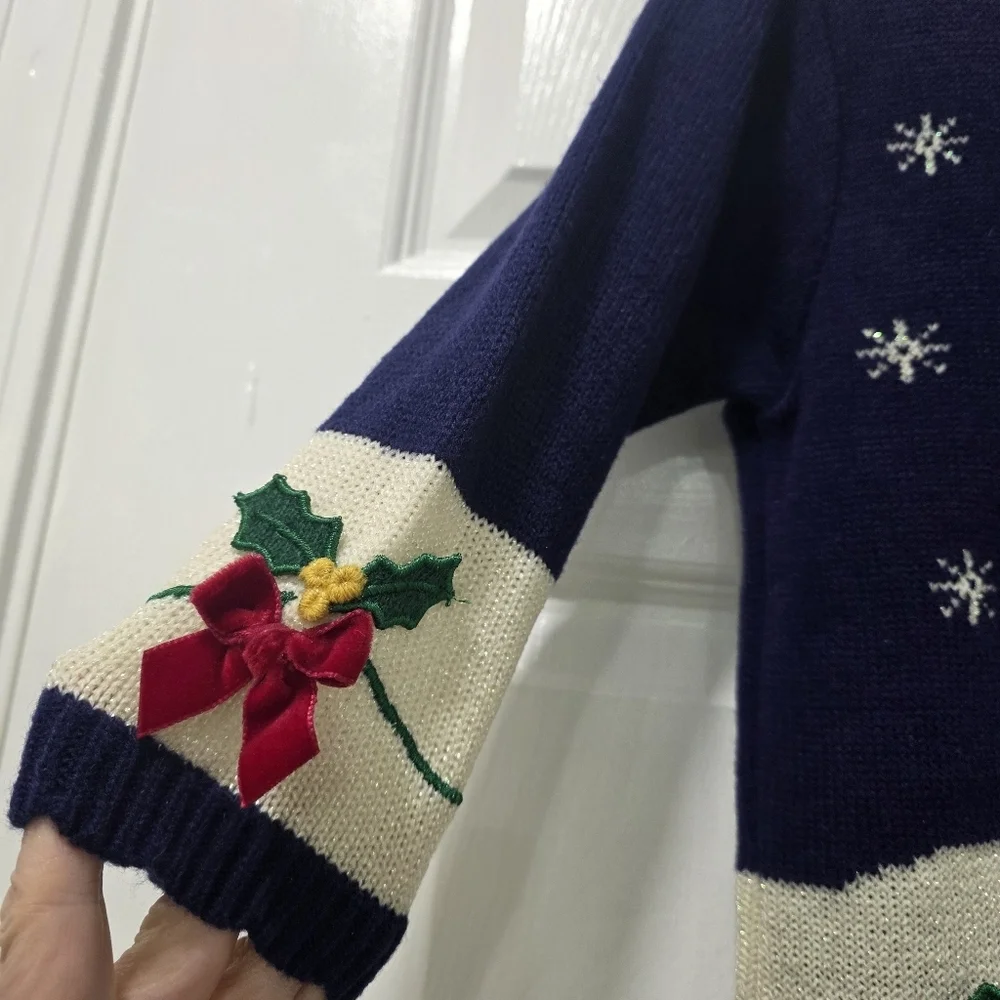 Vintage B.T. Kids Girls Sweater & Pants Set Holiday Size 3T